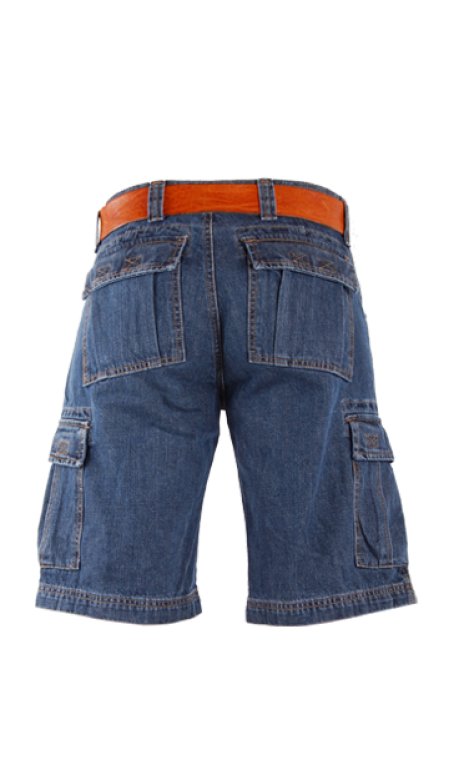 Crosshatch Mariner Jeans Short Donker Blauw