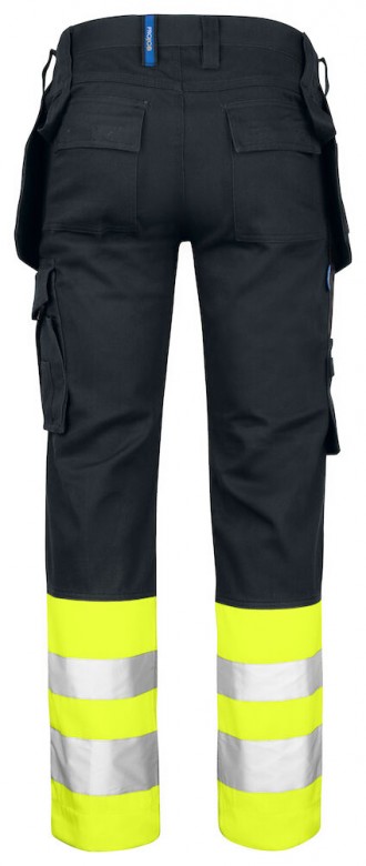 Projob Prio 6530 Werkbroek - EN ISO 20471 KLASSE 1 Fluo Geel/Zwart