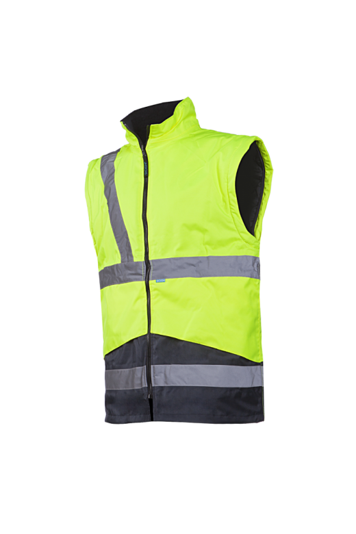 Sioen Skollfield regenjas met uitneembare bodywarmer  Fluo Geel/Marine