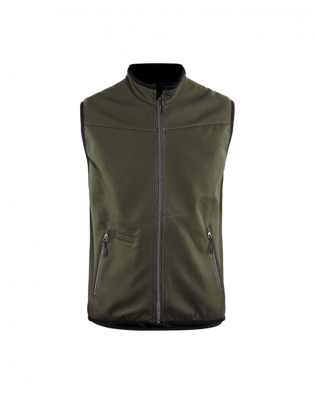 Blaklader Softshell bodywarmer 3850 Groen/Zwart