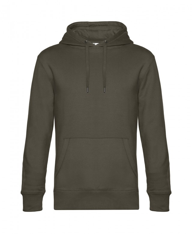 B&C King Hooded Hoodie  Kaki