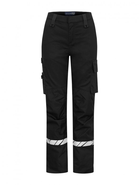 Projob Progression 7512 Stretchbroek Met Kniezakken Dames Zwart/Zwart