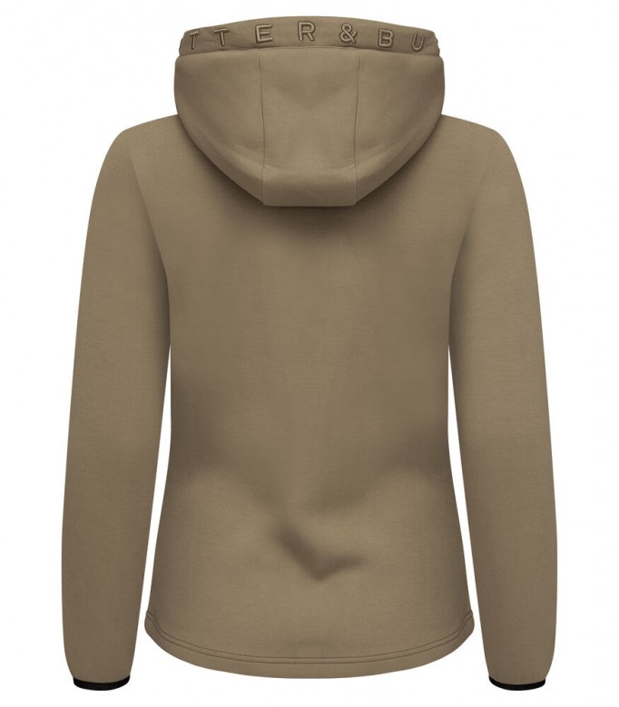 Cutter & Buck Pemberton Hood Full Zip Dames Khaki