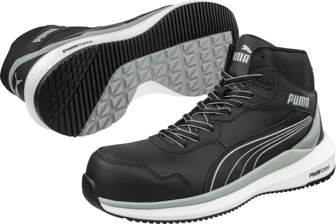 Veiligheidsschoenen Puma 63.503.0 "Zoom Black Mid" Hoog S3S Zwart