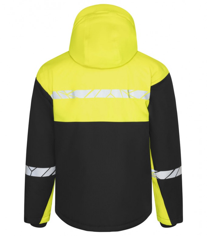 Projob Progression 7413 Gevoerde Softshell Fluo Geel/Zwart