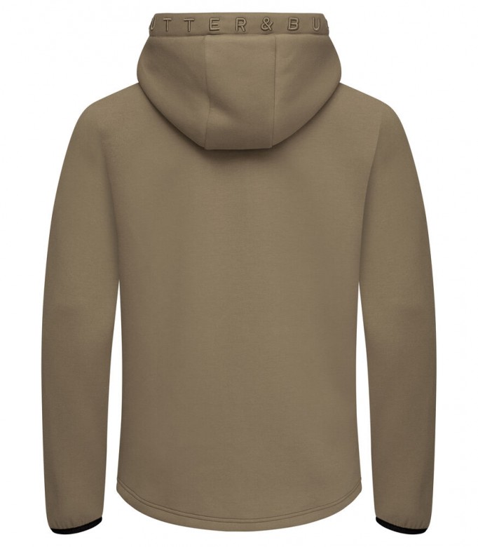 Cutter & Buck Pemberton Hood Full Zip Heren Khaki