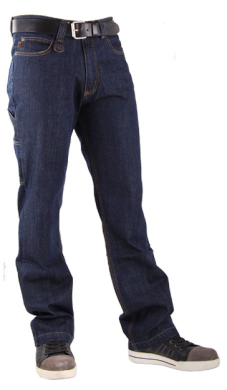 Crosshatch Carpenter Jeans Broek Donker Blauw
