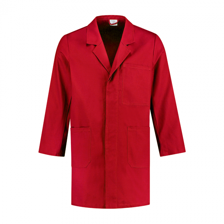 BT Stofjas Classic Drukknopen katoen Rood