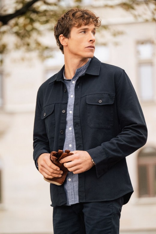Harvest Highwoods Overshirt Unisex Marine