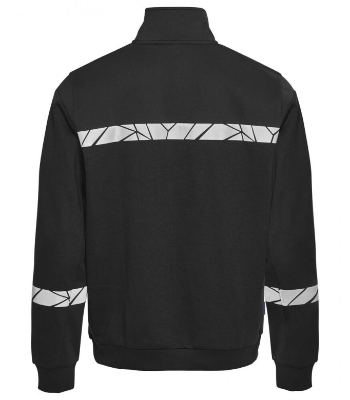 Projob Progression 7102 Sweater Halve Ritssluiting Zwart/Zwart