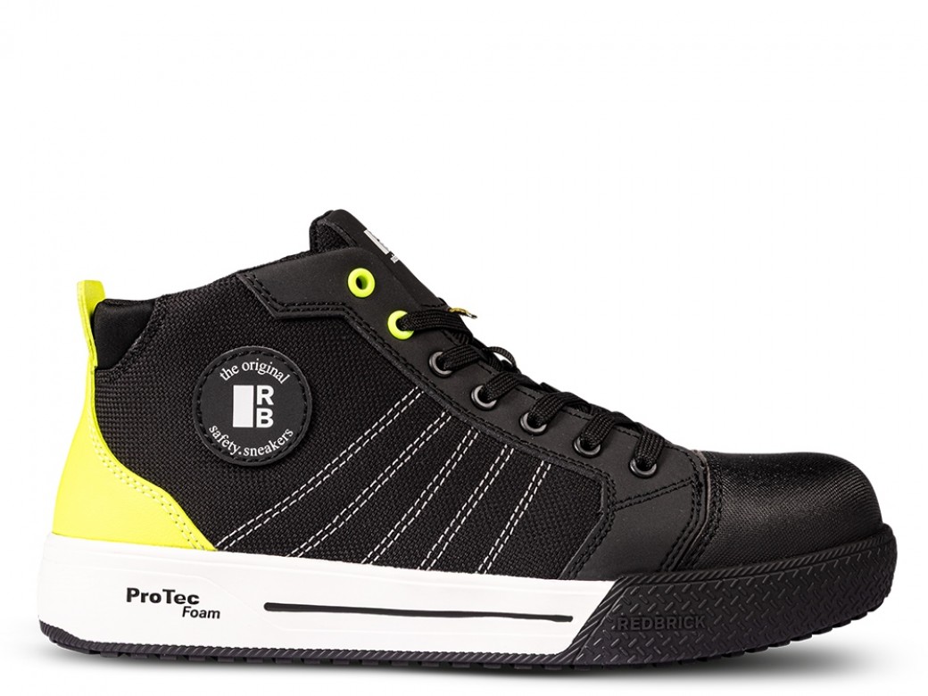 Redbrick Veiligheidsschoenen Runner Hoog S1PS Zwart