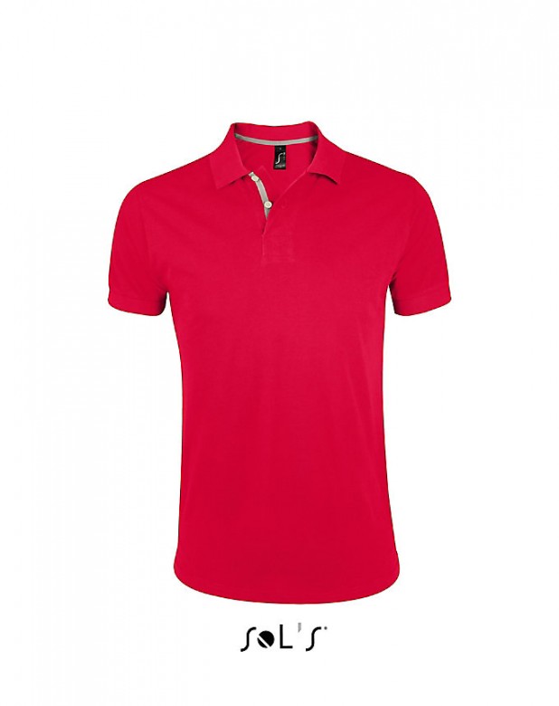 Sol's Portland Polo Heren (3 stuks) Rood