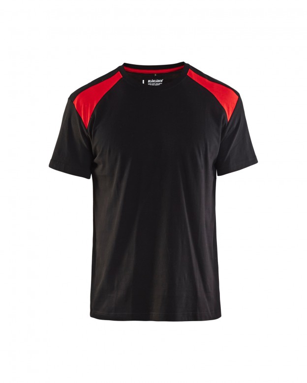 Blaklader T-shirt 3379 (3 Stuks) Zwart/Rood
