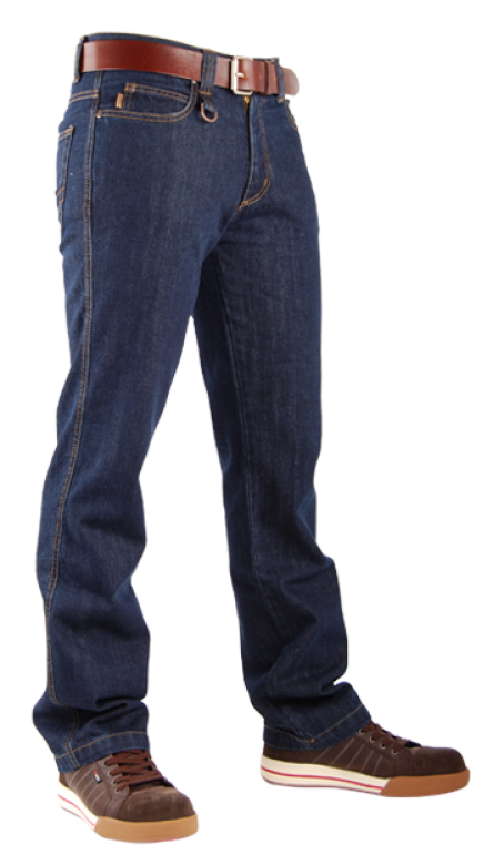 Crosshatch Trucker Jeans Broek Donker Blauw