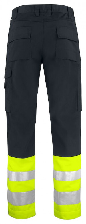 Projob Prio 6533 Werkbroek - EN ISO 20471 KLASSE 1 Fluo Geel/Zwart
