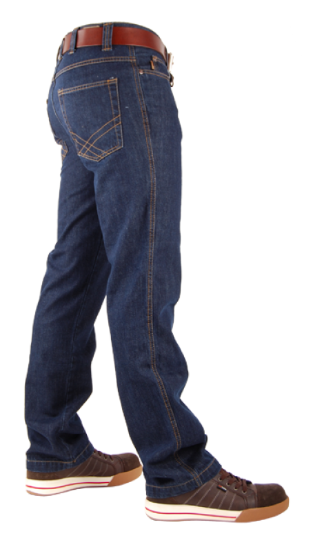 Crosshatch Trucker Jeans Broek Donker Blauw