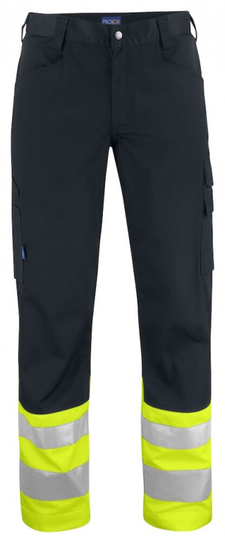 Projob Prio 6533 Werkbroek - EN ISO 20471 KLASSE 1 Fluo Geel/Zwart