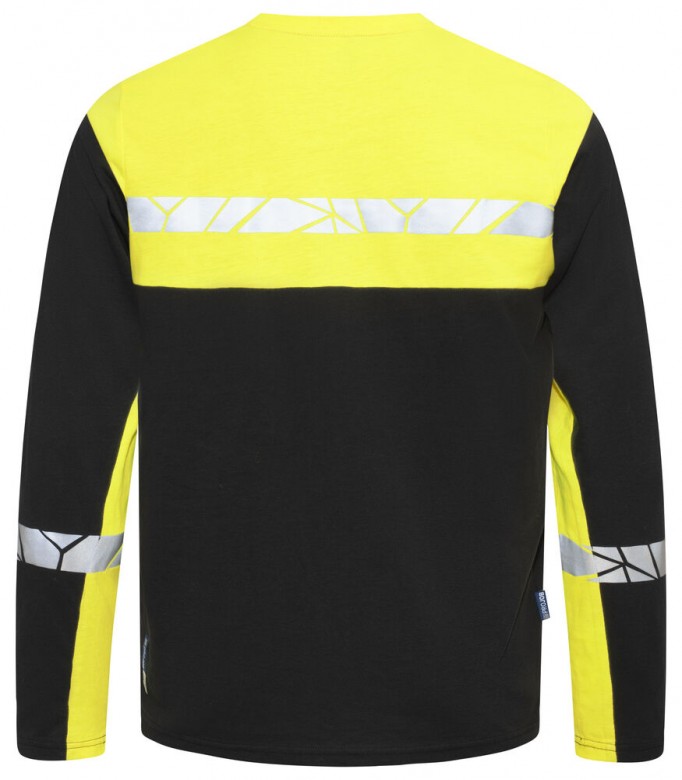 Projob Progression 7002 T-Shirt Lange Mouwen Fluo Geel/Zwart