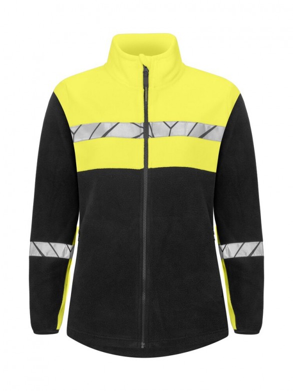 Projob Progression 7301 Fleece Dames Fluo Geel/Zwart