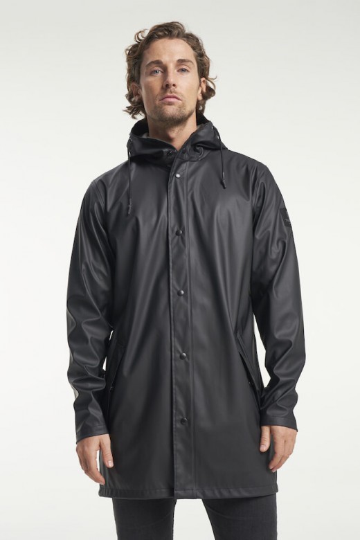 Tenson Apelviken PU Raincoat Heren Zwart