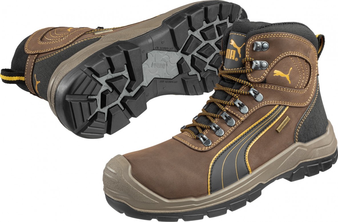 Puma Veiligheidsschoenen 63.022.0 "Sierra Nevada Mid" Hoog S3 HRO Bruin
