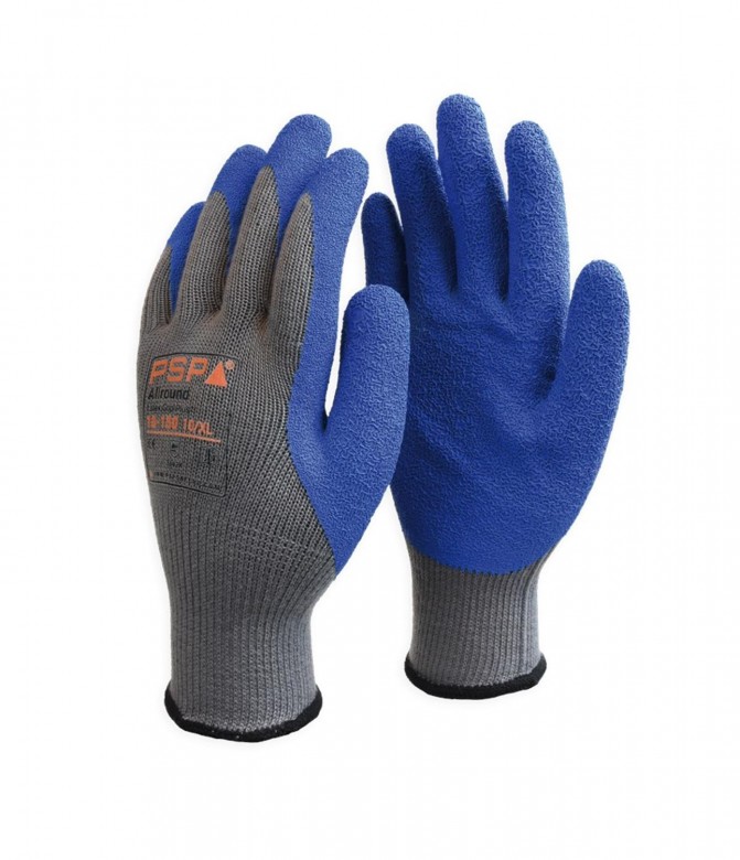 PSP 10-150 Allround Latex Werkhandschoen (12 Paar) Zwart