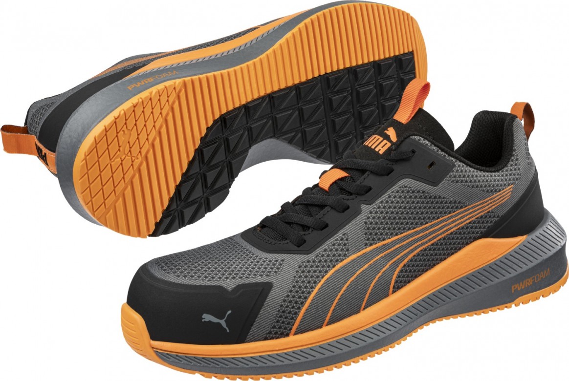 Veiligheidsschoenen Puma 64.500.0 "Slide Grey/Orange Low" Laag S1PS Grijs