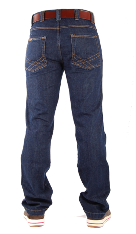 Crosshatch Trucker Jeans Broek Donker Blauw