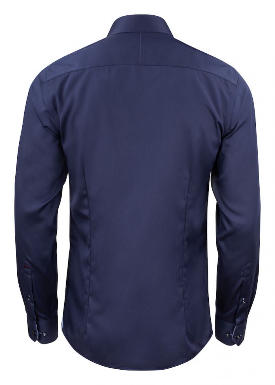 J. Harvest & Frost Red Bow 20 Slim Fit Heren Marine/Lichtblauw