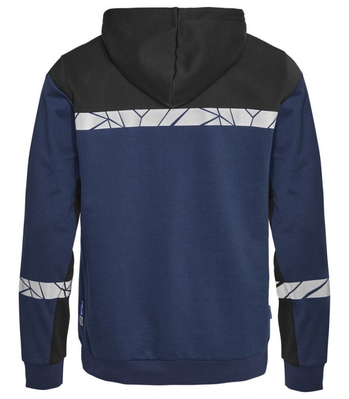 Projob Progression 7104 Hoodie Halve Ritssluiting Marine/Zwart