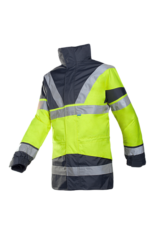 Sioen Skollfield regenjas met uitneembare bodywarmer  Fluo Geel/Marine