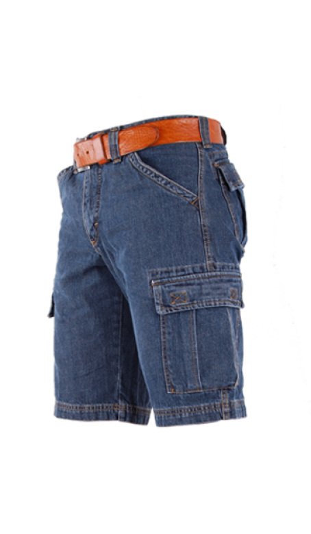 Crosshatch Mariner Jeans Short Donker Blauw
