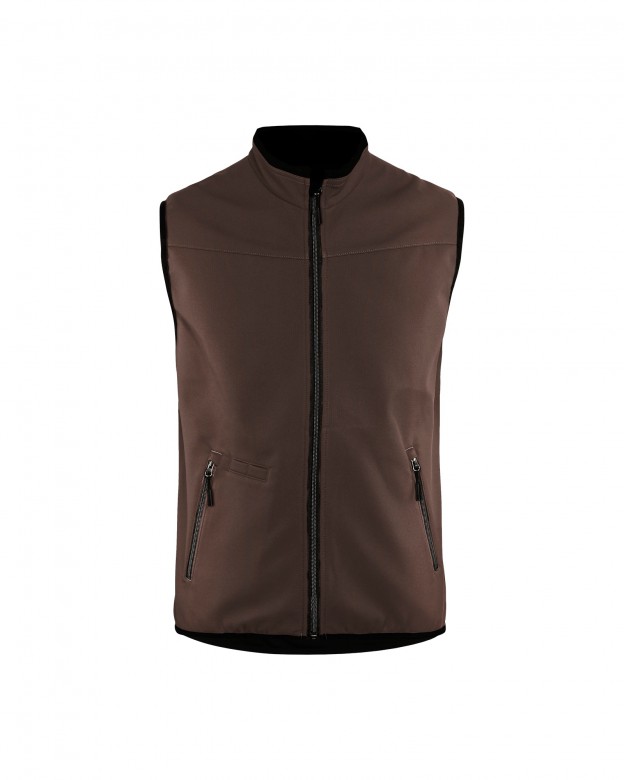 Blaklader Softshell bodywarmer 3850 Bruin/Zwart