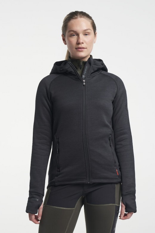 Tenson TXlite Hoodie Zip Dames Zwart
