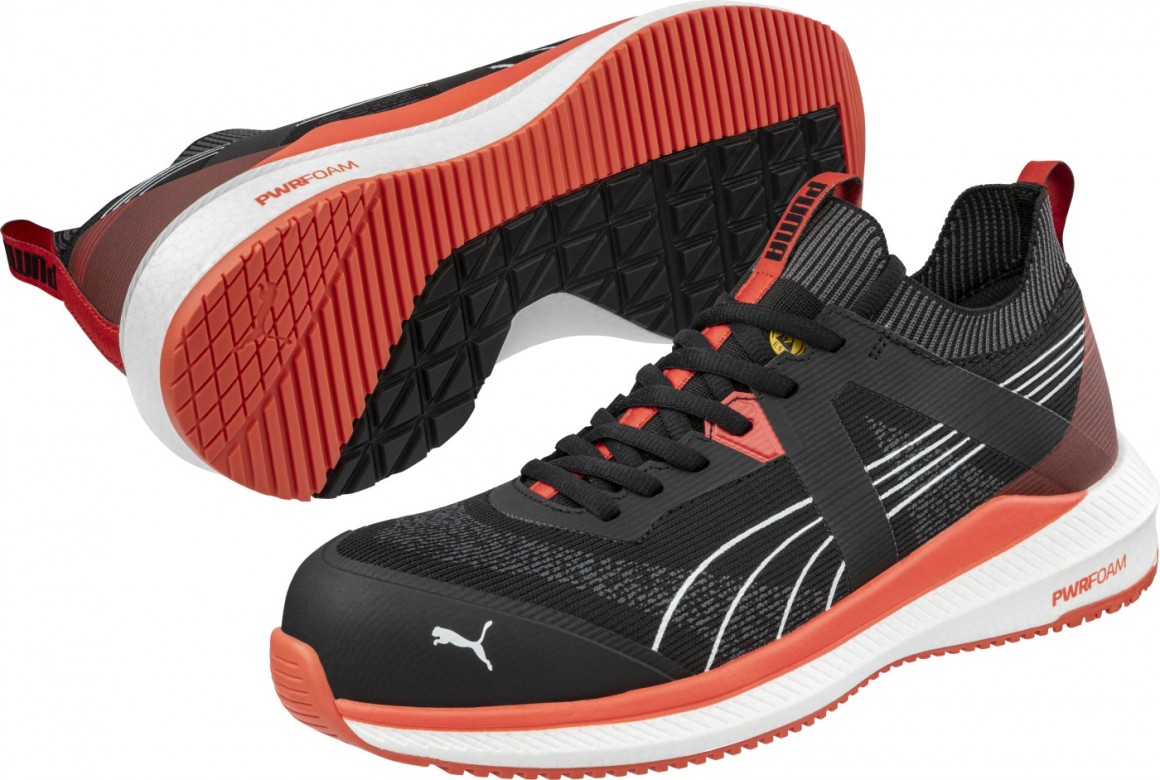 Veiligheidsschoenen Puma 64.502.0 "Turbo Black/Red Low" Laag S1PS Zwart