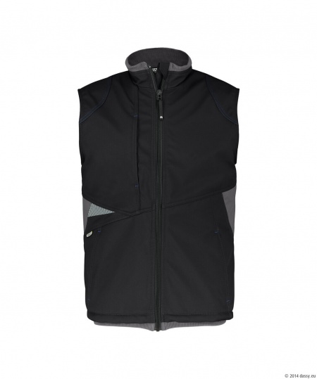 Dassy Bodywarmer Fusion Zwart/Antracietgrijs