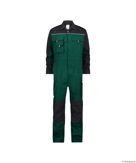 Dassy Overall met Kniezakken Cannes Flessengroen/Zwart