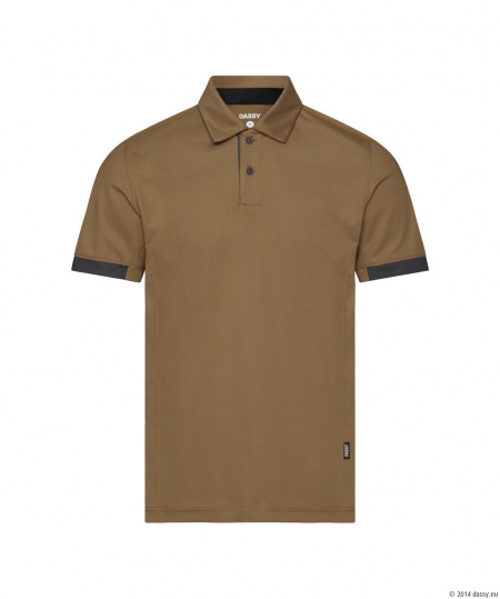 Dassy Polo Traxion Next Leembruin/Antracietgrijs