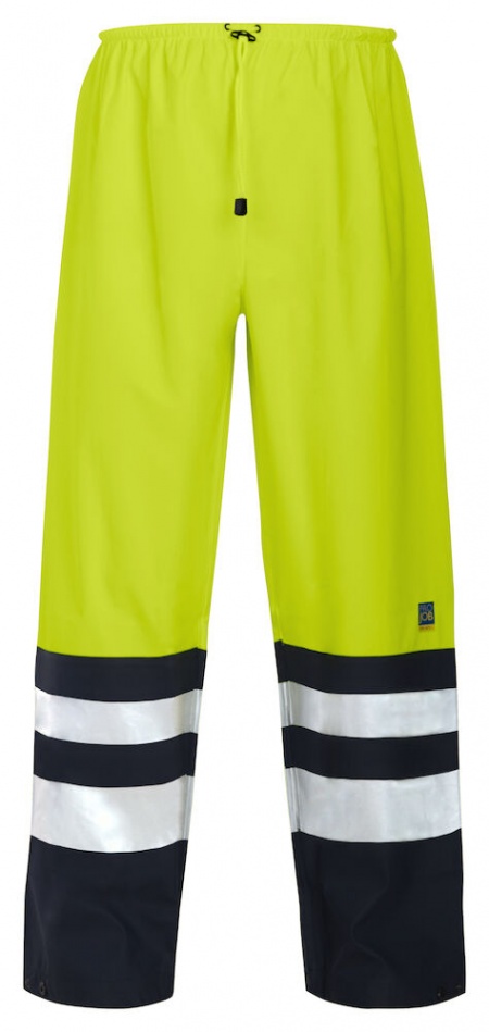 Projob 6504 Regenbroek High Vis. Klasse2 Fluo Geel/Zwart