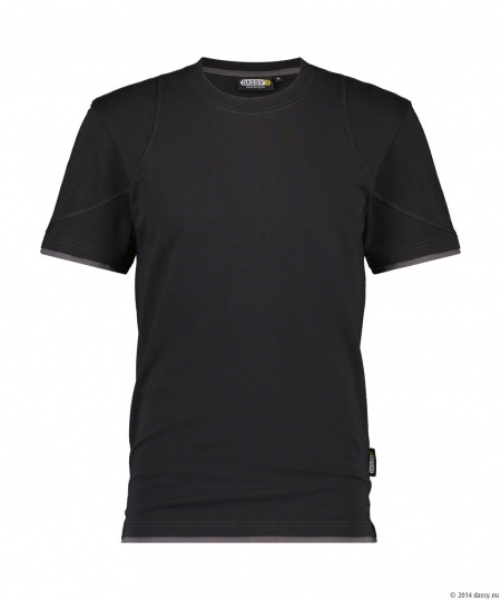Dassy T-Shirt Kinetic Zwart/Antracietgrijs