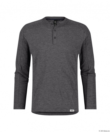 Dassy Henley Shirt Serengeti Antracietgrijs