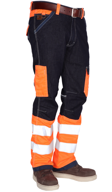 CrossHatch Toolbox FO 20471 High Visibility Werkjeans Marine