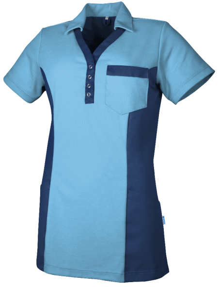 De Berkel Dames Polo Dana Azuurblauw/Marine