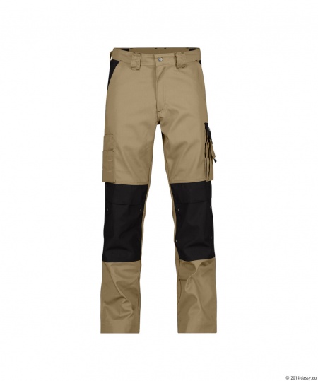 Dassy Werkbroek Boston 245g Beige/Zwart