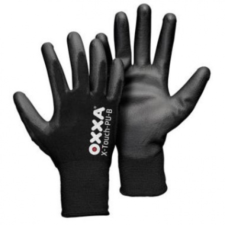 OXXA® X-Touch-PU-B 51-110 Handschoen (12 Paar) Zwart