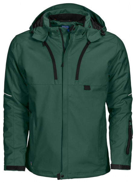 Projob 3407 Gevoerde Softshell Jas  Groen