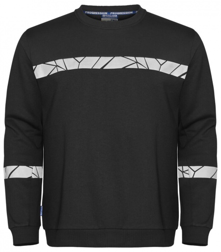 Projob Progression 7101 Sweater Ronde Hals Zwart/Zwart