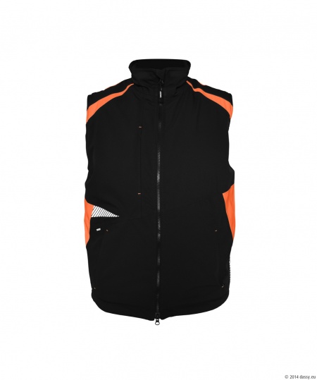 Dassy Bodywarmer Callao Zwart/Fluororanje
