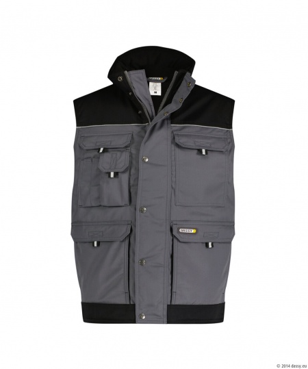Dassy Bodywarmer Hulst Cementgrijs/Zwart