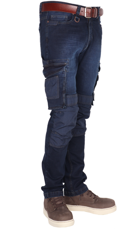CrossHatch Bronco C5 Stretch Werkjeans Marine